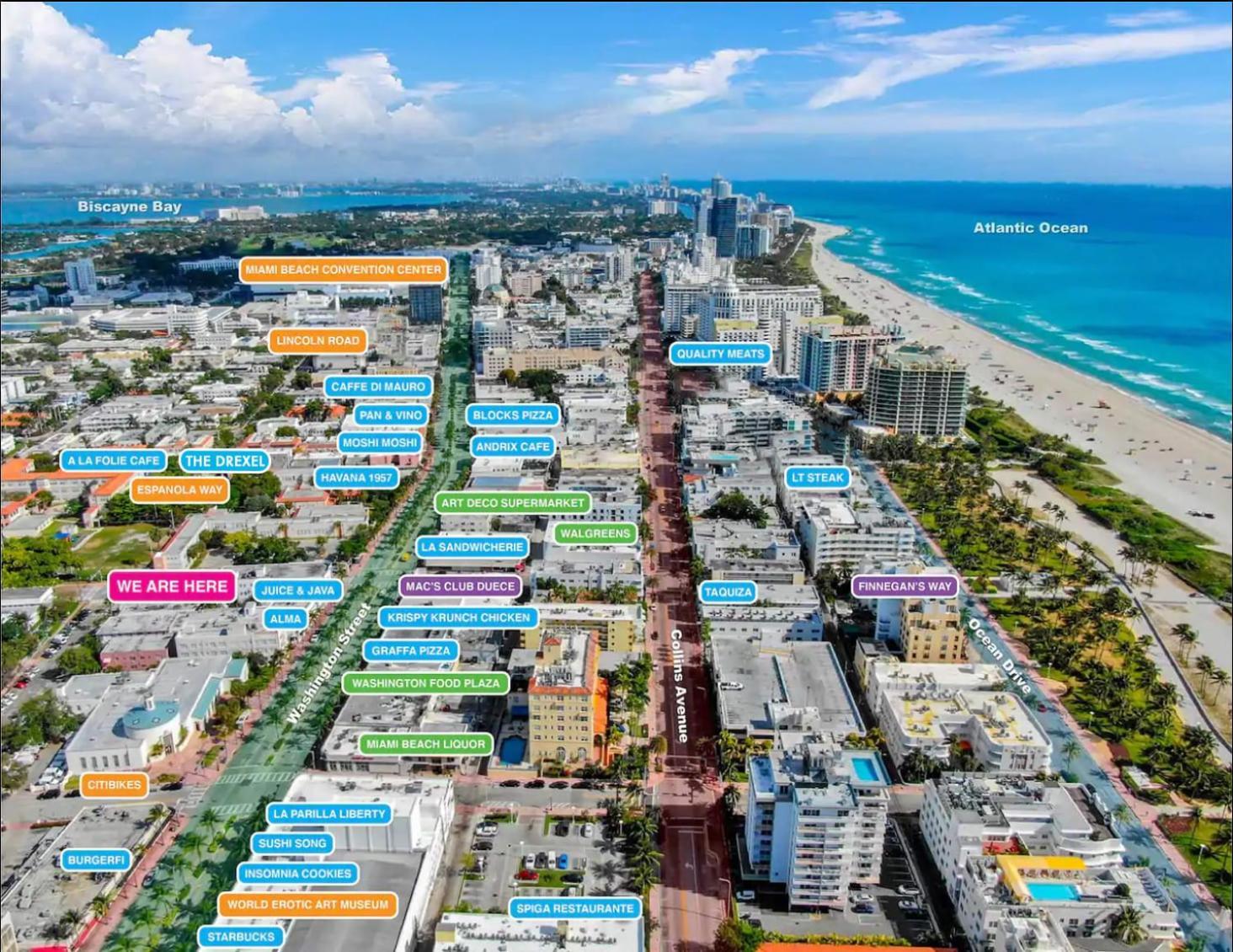 South Beach Steps To Ocean Drive Free Parking & Pet Friendly マイアミビーチ エクステリア 写真